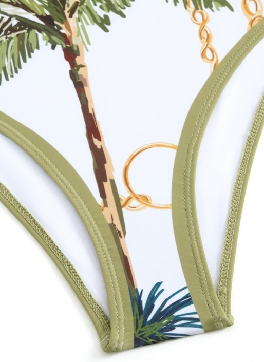 Palm Springs One Piece with Wrap Skirt