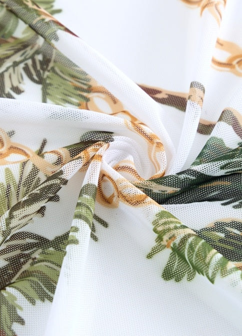 Palm Springs One Piece with Wrap Skirt