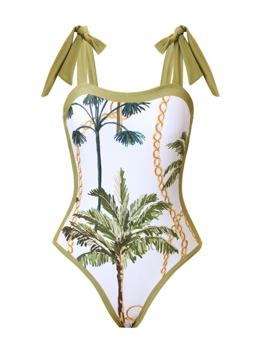 Palm Springs One Piece with Wrap Skirt