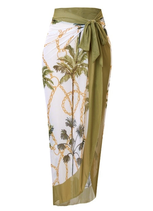 Palm Springs One Piece with Wrap Skirt